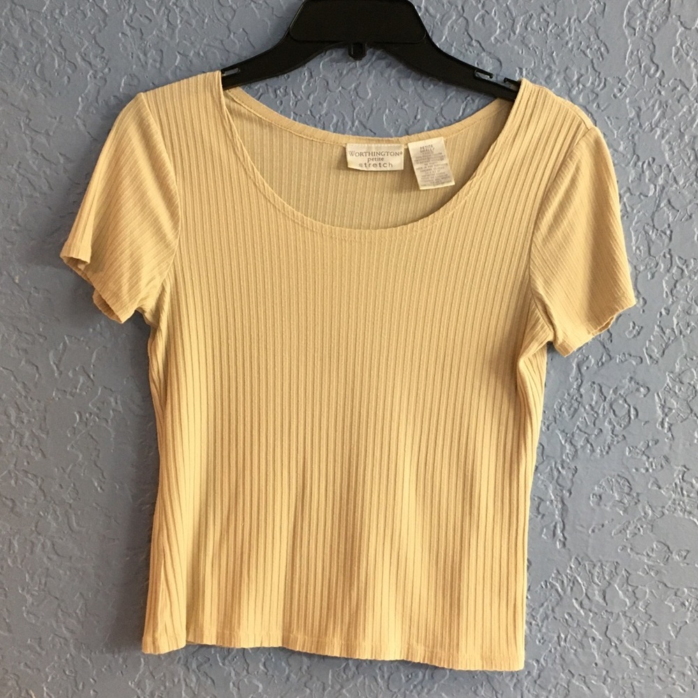 Worthington Light Tan Top size small petite